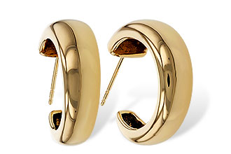 K320-53559: GOLD EARRINGS (20MM)