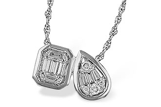 K320-53604: NECKLACE .17 BAG .25 TW