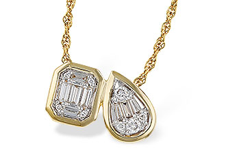 K320-53604: NECKLACE .17 BAG .25 TW