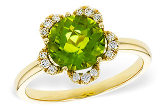 K320-54468: LDS RG 2.16 PERIDOT 2.28 TGW (8MM RD)