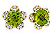 K320-54477: EARRINGS 2.93 PERIDOT 3.10 TGW (7MM RD)
