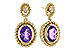 K320-54486: EARRINGS 1.98 AMETHYST 2.02 TGW (8x6MM AMY)