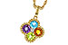 K320-54504: NECKLACE 1.26 SEMI-PREC (AMY,BT,CIT,PER) 1.29 TGW