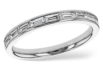 K321-37195: LDS DIA WED RG .44 TW BAGUETTES