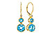 K321-37213: EARR 3.25 TW BLUE TOPAZ 3.27 TGW (4MM/7MM BT)