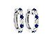 L046-85386: EARRINGS .64 SAPP 1.05 TGW