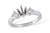 L051-39931: LDS SEMI DIA RING .40 TW