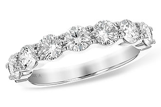 L138-69986: LDS DIA WED RG 1.50 TW (7 STONES)