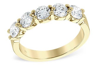 L231-43595: LDS DIA WED RG 1.50 TW (5 STONES)