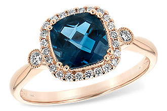L235-01750: LDS RG 1.62 LONDON BLUE TOPAZ 1.78 TGW (7MM LBT)