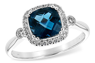 L235-01750: LDS RG 1.62 LONDON BLUE TOPAZ 1.78 TGW (7MM LBT)