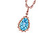 L235-04531: NECKLACE 1.55 CT BLUE TOPAZ