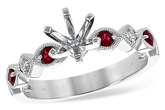 L235-91768: LDS SEMI DIA RG .20 RUBY .24 TGW