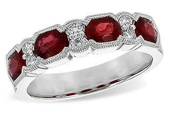 L235-93613: LDS WED RG 1.66 RUBY 1.84 TGW (5x4MM RUBY)