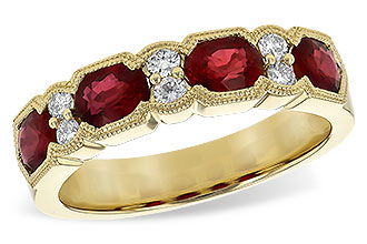 L235-93613: LDS WED RG 1.66 RUBY 1.84 TGW (5x4MM RUBY)