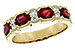 L235-93613: LDS WED RG 1.66 RUBY 1.84 TGW (5x4MM RUBY)