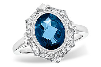L235-99013: LDS RG 3.00 LONDON BLUE TOPAZ 3.16 TGW