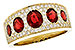 L318-68113: LDS WED RG 1.60 TW RUBY 2.00 TGW