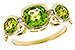 L319-60831: LDS RG 2.55 TW PERIDOT 2.80 TGW (7MM CUSHION)