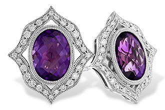 L319-61795: EARR 2.12 TW AMETHYST 2.36 TGW (8x6 MM AMY)