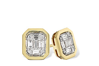 L319-62695: EARRINGS .13 BAG .16 TW