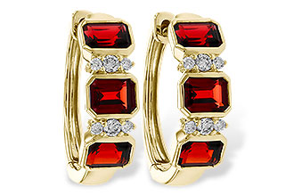 L320-48150: EARRING 1.50 TW GARNET 1.61 TGW
