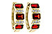L320-48150: EARRING 1.50 TW GARNET 1.61 TGW