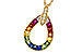L320-49031: NECKLACE 1.10 MULTI-COLOR SAPPH 1.15 TGW