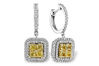 L320-49050: EARR 1.04 FANCY YELLOW DIAMONDS 1.62 TW