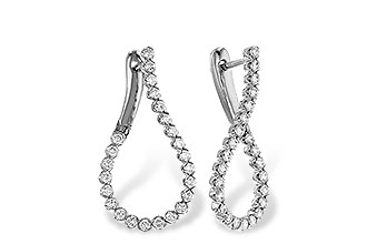 L320-52686: EARRINGS 1.00 TW