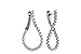 L320-52686: EARRINGS 1.00 TW