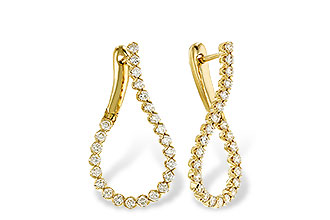 L320-52686: EARRINGS 1.00 TW