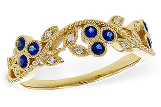 L320-54459: LDS WED RG .23 SAPPHIRE .29 TGW