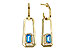 L320-54513: EARRING .66 TW BLUE TOPAZ .80 TGW (5x3MM BT)