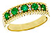 L320-54531: LDS WED RG .48 TW EMERALD .60 TGW