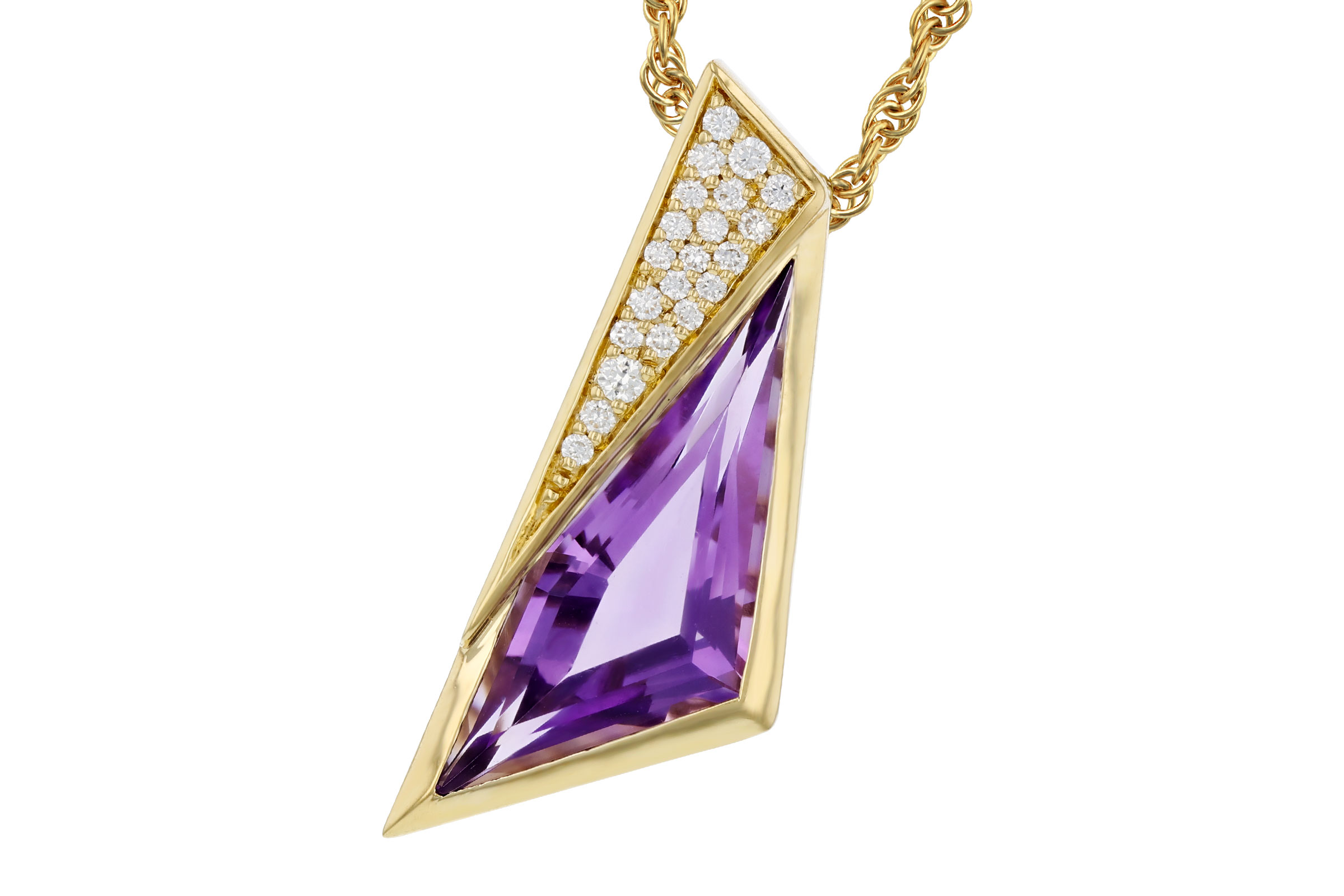 L321-39059: NECKLACE 2.24 AMETHYST 2.33 TGW
