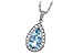 M051-45440: NECKLACE 2.20 AQUA 2.55 TGW
