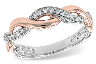 M231-39922: LDS DIA WED RG .10 TW (ROSE & WG)