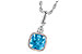 M232-34495: NECK 1.03 BLUE TOPAZ 1.05 TGW