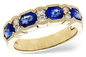 M235-09077: LDS WED RG 1.72 SAPPHIRE 1.90 TGW (5x4MM SAPP)