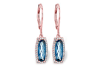 M235-97213: EARR 2.10 LONDON BLUE TOPAZ 2.28 TGW