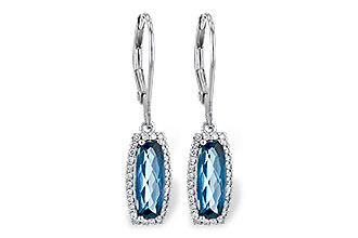 M235-97213: EARR 2.10 LONDON BLUE TOPAZ 2.28 TGW