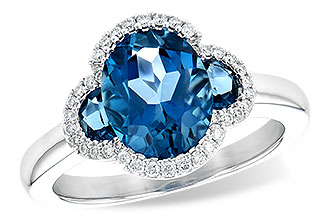 M235-97240: LDS RG 3.04 TW LONDON BLUE TOPAZ 3.20 TGW