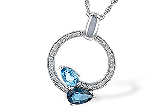 M235-98131: NECK 1.22 BLUE TOPAZ 1.40 TGW