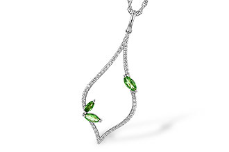 M235-98168: NECK .35 GREEN GARNET .55 TGW