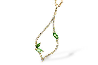 M235-98168: NECK .35 GREEN GARNET .55 TGW