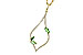M235-98168: NECK .35 GREEN GARNET .55 TGW