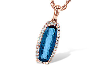 M235-99004: NECK 1.58 LONDON BLUE TOPAZ 1.70 TGW