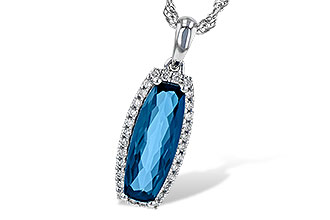 M235-99004: NECK 1.58 LONDON BLUE TOPAZ 1.70 TGW