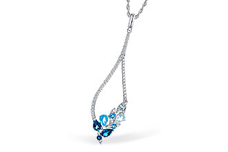 M318-68131: NECK .82 BLUE TOPAZ 1.05 TGW